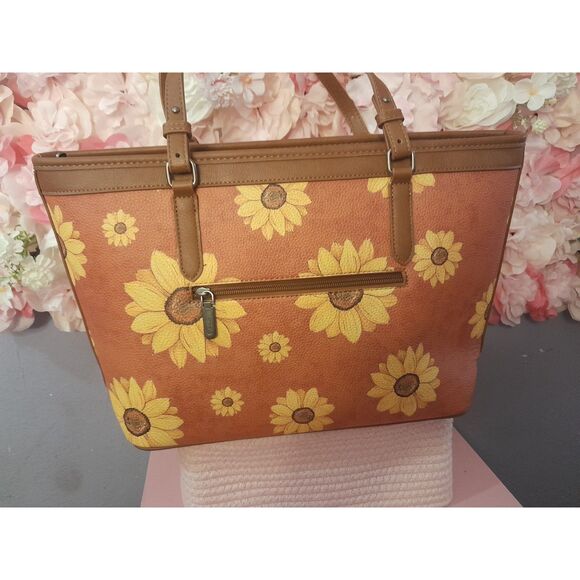 West Wrangler Purse Sunflower Print Tote Bag Western Floral Shoulder Bag - Picture 2 of 5